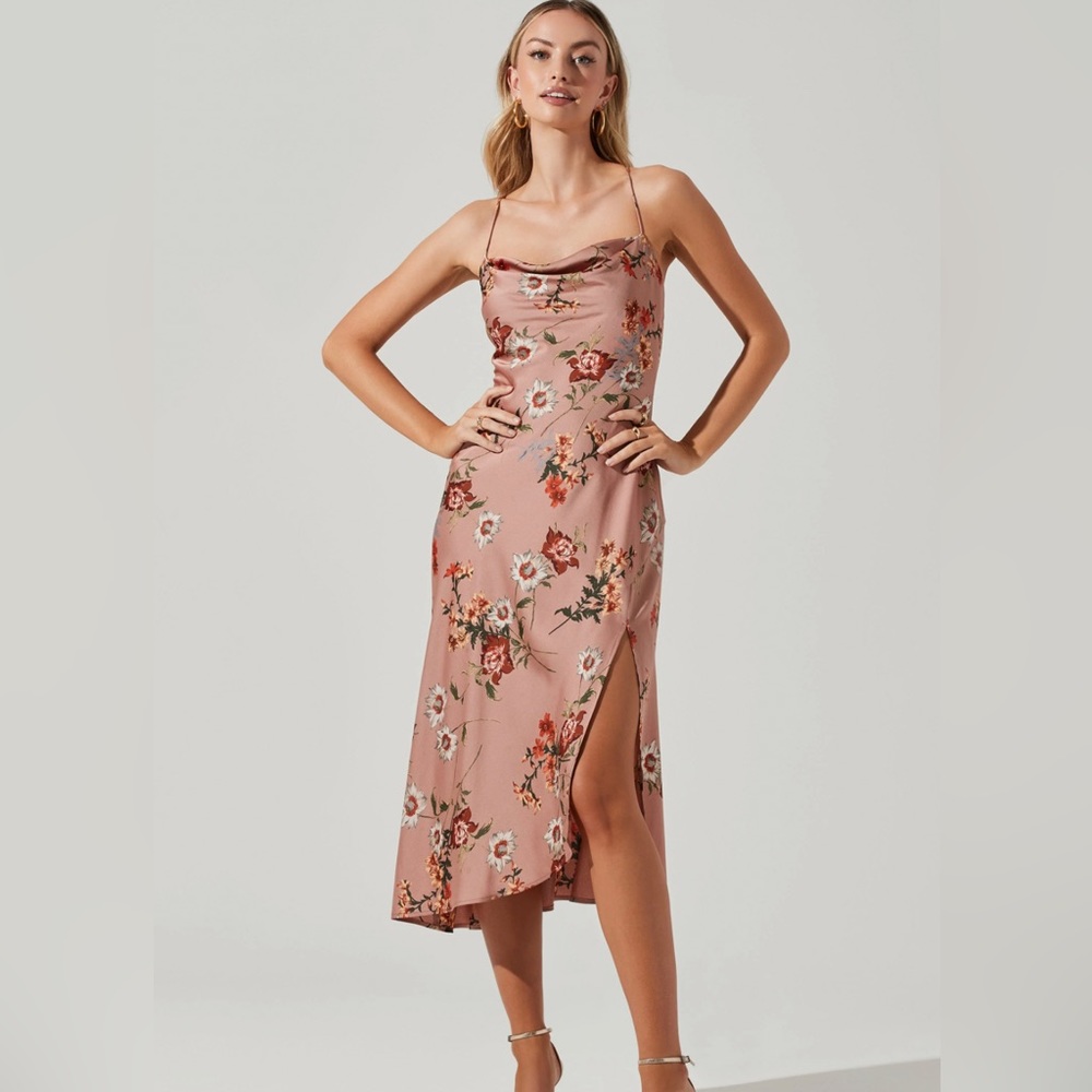 ASTR Gaia Midi Slip Dress